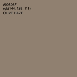 #90806F - Olive Haze Color Image